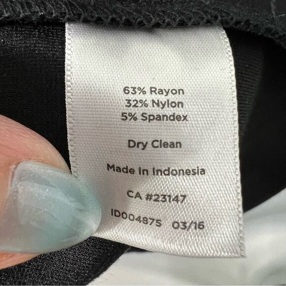 Talbots Color Block Black White Short Sleeve Casual Dress 16P - Picture 11 of 12